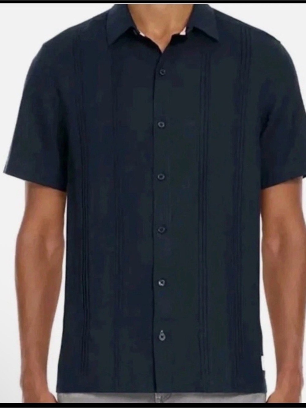 Scotch & Soda Men's Linen Blend Short Sleeve Woven Shirt